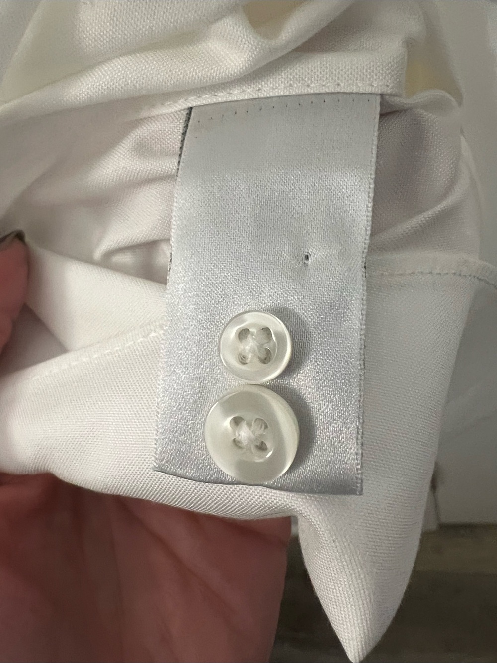 ENRO Men's White Dress Shirt - Classic Button-Down non iron sz 19 (38-39) - Picture 6 of 6
